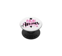 Wear Mon Amour Cool French Expression Citazioni Graphic Designs PopSockets PopGrip Adesivo