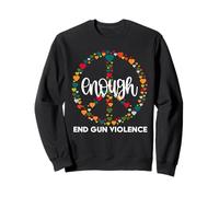 Wear Orange Peace Sign Enough End Gun Violence Felpa
