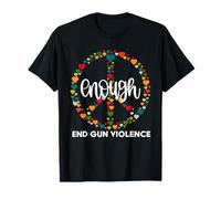 Wear Orange Peace Sign Enough End Gun Violence Maglietta