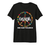 Wear Orange Peace Sign Enough End Gun Violence Maglietta Premium