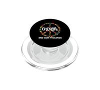 Wear Orange Peace sign Enough End Gun Violence PopSockets PopGrip per MagSafe