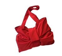 Wear Resistant Nylon Shoulder Bag Unique Bows Design Generous Interior Underarm Bag for Comfort and Styles Casual Handbag