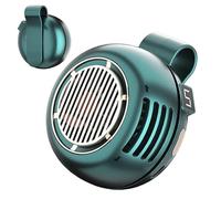 Wearable Air Circulator - Silent Bladeless Blower, Tiny Adjustable Head with Clamp, High Capacity Battery, Hands Free Personal Cooler, for Neck Waist Desk Table Bedroom Home