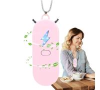 Wearable Air Purifier, Air Ionizer Necklace, 56.98x9801 pollici Negative Ion Generator Filter, USB Ricaricabile Silent Freshener for Car Kitchen Travel, Eliminazione Odors Dust