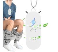 Wearable Air Purifier, Ionizer Necklace, Portable Filter, Negative Ion Output, Lightweight Design, USB Rechargeable, Odor Removal, Quiet, Perfect for Car, Kitchen, Party, (ABS)