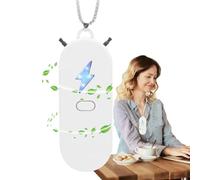 Wearable Air Purifier Necklace, Portable Negative Ion Generator, Compact Air Ionizer Device for Eliminating Odors in Car, Kitchen, Outdoor Sport, Travel and Party Settings