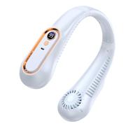 Wearable Bladeless Neck Fan - 20x18x6 Cm Rechargeable Digital Display Fan