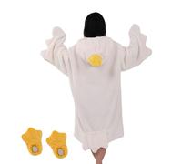 Wearable Blanket - Goose Pattern Oversized Hoodie, Soft Blanket Sweatshirt with Warm Lining, Plush Wearable Throw with Large Fit, Hooded Blankets, Comfort Wear for Home Living Room