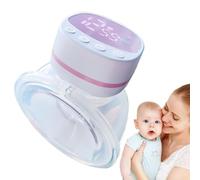 Wearable Breast Pump, Portable Electric Breast Pump, Hands- Breastfeeding Pump, 5 Modes & 15 Suction Levels, Quiet, Painless, Leak-Proof, USB Rechargeable, Cordless, Smart LCD Display, Easy to
