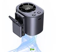 Wearable Cooling Fan System, Clip On Airflow Device, Rechargeable Quiet Breeze Unit, Multi Speed Portable Mini Fan, Neck Waist Table Use Support, Bedroom Office Travel Camping Beach Picnic Summer Cool
