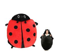 Wearable Ladybug Pillow,Giant Wearable Ladybug Pillow,Cute Warm Sleeping Wearables Plush Ladybugs Costume,Removable Oversized Bug Pillows for Children and Adults (L)