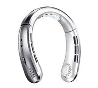 Wearable Neck Fan - 100 Speed Bladeless Coolers, Portable Hands Free Set | Experience self style Personal Cooling With 1 Hundred Adjustable Speed Settings and Powerful Surrounding Airflow.