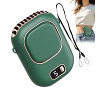 Wearable Neck Waist Fan Ricaricabile 5-Speed Silent Digital Display