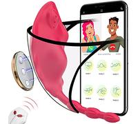Wearable Panty Vibrator con App & Remote Control Uova vibranti, G Spot Butterfly Clitoral Vibrators con 10 potenti modalità di vibrazione Anal Stimulation Sex Toys Adult per donne