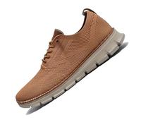 WearBreeze Men's Breeze Shoes - Lightweight & Breathable Casual Sneakers for all-Day Comfort (Orange,42)