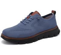 Wearbreeze Shoes for Men, Business Casual Oxford Sneakers Breathable Knit Mesh Upper for Stay Cool And Comfortable (Style_#11,EU_#44)