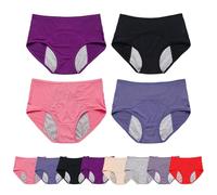 WearHush - Set di biancheria intima da donna a prova di perdite, mutandine a tenuta stagna per oltre 60 anni, comodo pavimento pelvico, Colore 4cps-a, 5XL
