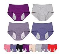 WearHush - Set di biancheria intima da donna a prova di perdite, mutandine a tenuta stagna per oltre 60 anni, comodo pavimento pelvico, Colore 4cps-c, 5XL
