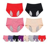 WearHush - Set di biancheria intima da donna a prova di perdite, mutandine a tenuta stagna per oltre 60 anni, comodo pavimento pelvico, Colore 4cps-d, 5XL