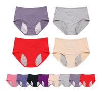 WearHush - Set di biancheria intima da donna a prova di perdite, mutandine a tenuta stagna per oltre 60 anni, comodo pavimento pelvico, Colore 4cps-b, 5XL