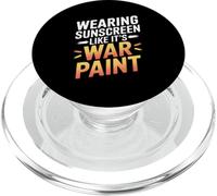 WEARING SUNSCREEN LIKE IT'S WAR PAINT PopSockets PopGrip per MagSafe