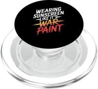 WEARING SUNSCREEN LIKE IT'S WAR PAINT PopSockets PopGrip per MagSafe