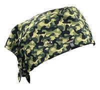 WEARK Cappello da chirurgia sanitaria donna uomo infermiera dentista medica capelli lunghi (Camuffamento Verde)