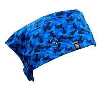 WEARK Cappello da chirurgia sanitaria donna uomo infermiera dentista medica capelli lunghi (Camuffamento Blu)
