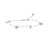 WearTravelers Bracciale con ciondoli Aereo e Mondo in Argento 925 e catena a satellite - Idea Regalo Donna Viaggiatrice - Prodotto Made in Italy - Modello Marrakech