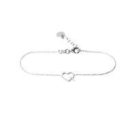 WearTravelers | Bracciale con Ciondolo a forma di Cuore e Aereo in Linea - Bracciale Regolabile in Argento 925 - Idea Regalo per chi ama Viaggiare - Modello Zurigo
