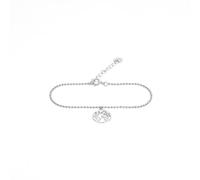 WearTravelers Bracciale con ciondolo Mappa del Mondo in Argento 925 - Idea Regalo per Donna Viaggiatrice - Bracciale minimal e raffinato - Modello Tokyo