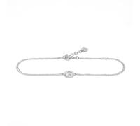 WearTravelers | Cavigliera Donna Mappamondo - Argento 925 | Made in Italy - Regolabile e Leggera - Gioiello Tema Viaggio - Regalo per Donna Viaggiatrice - Modello Tenerife