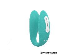 Vibratore telecomandato Wearwatch dual pleasure wireless technology watchme verde chiaro