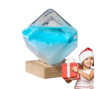 Weather Barometer Storm Glass - Liquid Crystal Barometer Cube, Desktop Decorative Home Ornament Tabletop Weather Predictor, Stylish Forecast Tool For Office Living Room Gift