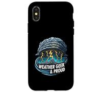 Weather Geek & Proud Storm Chaser Meteorologist Design Custodia per iPhone X/XS