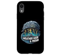 Weather Geek & Proud Storm Chaser Meteorologist Design Custodia per iPhone XR