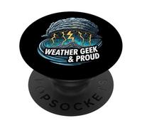 Weather Geek & Proud Storm Chaser Meteorologist Design PopSockets PopGrip Adesivo