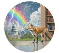 Weather Prophet Fox 1000 Pezzi Jigsaw Magic Fantasy Puzzle Rotondo Per Adulti O Bambini Giochi Da Tavolo Arte Ecofriendly 1000pcs (67.5x67.5cm)