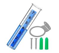 Weather Rain Gauge - Attrezzo di misurazione per esterni, lettore preciso di , raccoglitore di pioggia trasparente con marcature forti, telaio robusto, Yard Patio Farm Stazione di osservazione