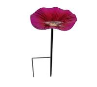 Weather Resistant Bird Bath - Outdoor Water Bowl, Garden Feeder with Easy Clean, Wild Bird with Butterfly Bee, Backyard Baths for Patio Lawn, Birds Bath for Hummingbird Deck