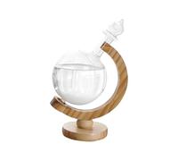 Weather Storm Glass - Orb per previsioni liquide, globo meteorologico decorativo | Elegante pezzo della scrivania che mostra cristalli di reazione di temperatura e design elegante ideale per il monito