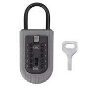 Weather Wall Mount Key Lock Box, Theft-Resistant Lock Box with Access, Aluminum Alloy and Steel Construction for Home and Car Key Storage