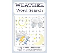 Weather Word Search: Easy to Read Words | 6x9 inches | 120 pages | 55+ Puzzles with 15 words each
