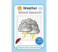 Weather Word Search Puzzle Book: Word Searches with Easy to Read Print about Weather, Seasons, Storms and More | 6 x 9 inches, 110 pages | 50+ Puzzles ... Gift for Vacations, Holidays and Free Times