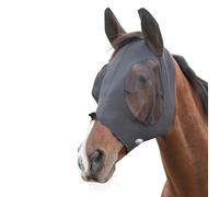 WeatherbeetaDeluxe Elasticizzato Maschera Antimosche con Orecchie per Cavallo (Pony) (Nero)