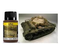 VALLEJO WEATHERING BROWN THICK MUD 40ML 73811 COLORI VALLEJO