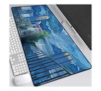 Weathering with you Tappetino per XXL Mouse da Gioco - Gaming Mousepad Extra Grande 900 x 400mm - Pad 3mm con Base in Gomma Antiscivolo - Spessore 3mm Anime Tappetino Mouse, H