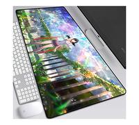 Weathering with you Tappetino per XXL Mouse da Gioco - Gaming Mousepad Extra Grande 900 x 400mm - Pad 3mm con Base in Gomma Antiscivolo - Spessore 3mm Anime Tappetino Mouse, C
