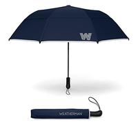 Weatherman Ombrello - Ombrello piccolo da viaggio pieghevole di alta qualità compatto - Ombrello antivento resiste fino a 55 MPH - Ombrello da viaggio per pioggia, vento, zaino, ombrello auto -