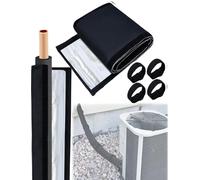 Weatherproof 3-Layer HVAC Pipe Insulation Cover, 59/78x10.6In Fabric Sleeve for Outdoor AC Line Protection on Central Air and Mini Split Units(78.7x10.9in)
